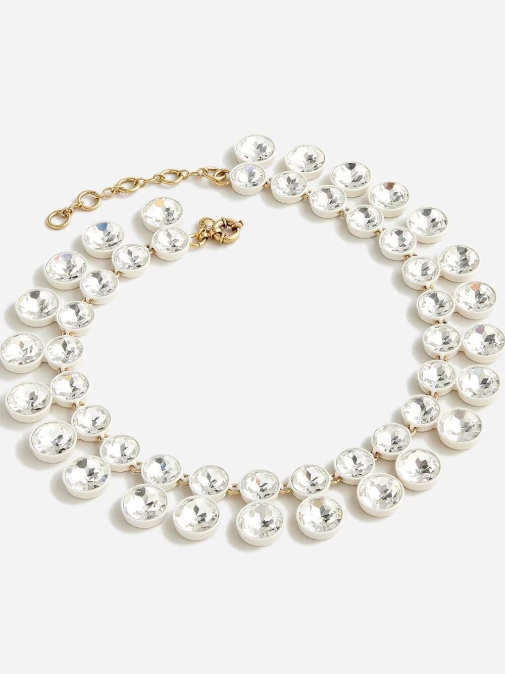 J.Crew Sparkly Double Drop Necklace